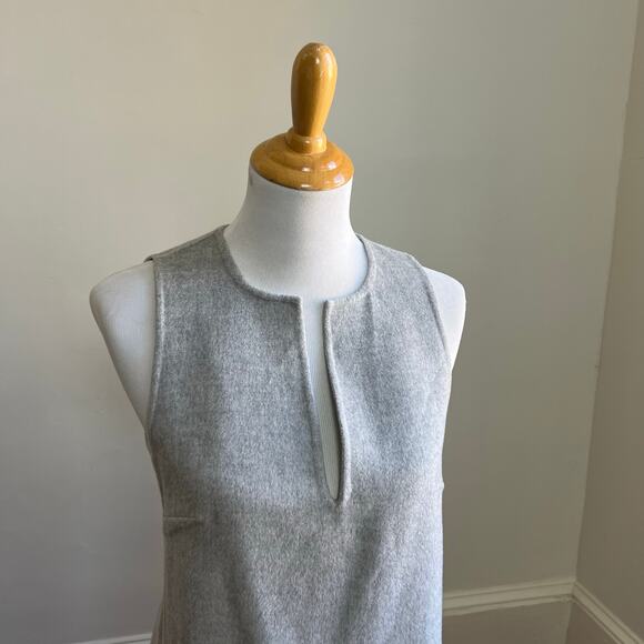 NEW Banana Republic Aike Wool Mini Sheath Dress Small - Heather Grey; Minimalist - Picture 8 of 16